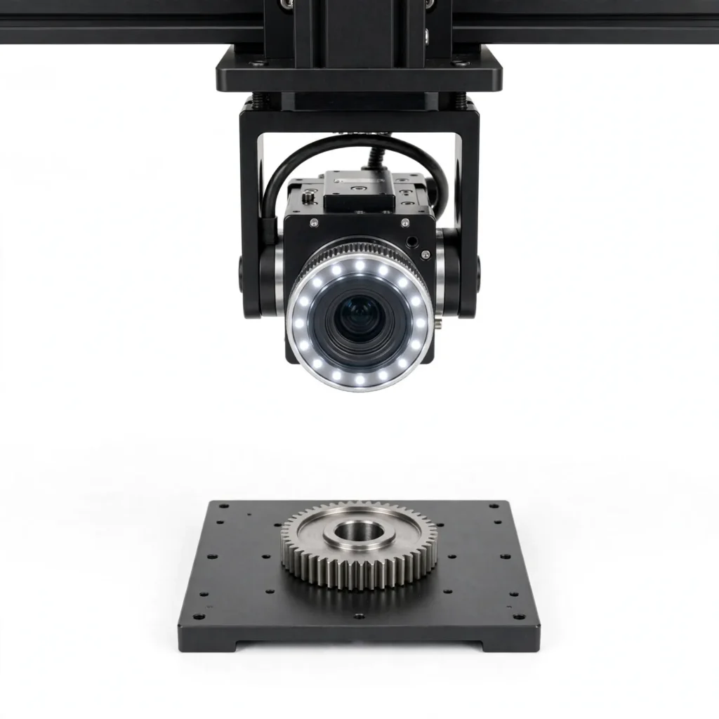 Gear size inspection system examining selected gear dimensions size-related features against configured limits