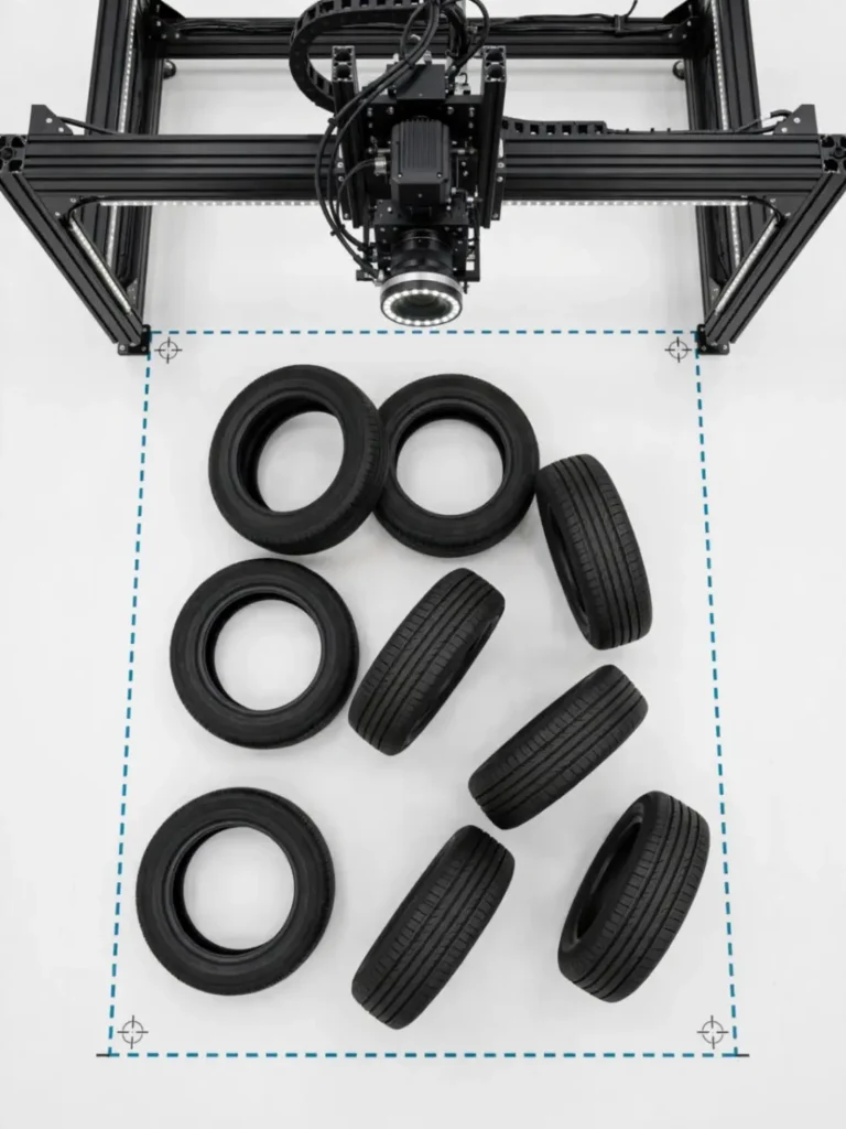 Tyre counting machine vision system